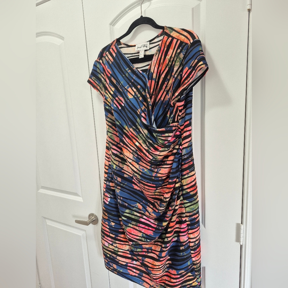Joseph Ribkoff Multicolored Dress, US 22 - Picture 4 of 6